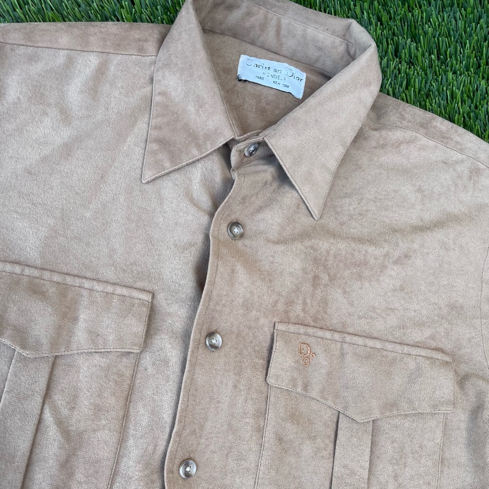 Christian Dior Velvet button long sleeve